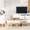 Axton Longwood Sideboard With 1 Door + 2 Drawers In Matt White