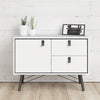 Axton Longwood Sideboard With 1 Door + 2 Drawers In Matt White