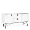 Axton Longwood Sideboard 2 Doors + 2 Drawers In Matt White