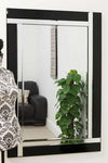 Carrington Black All Glass Dress Mirror 120 x 80 CM