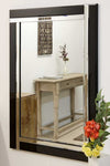 Carrington Black All Glass Mirror 70 x 100 mirror CM 