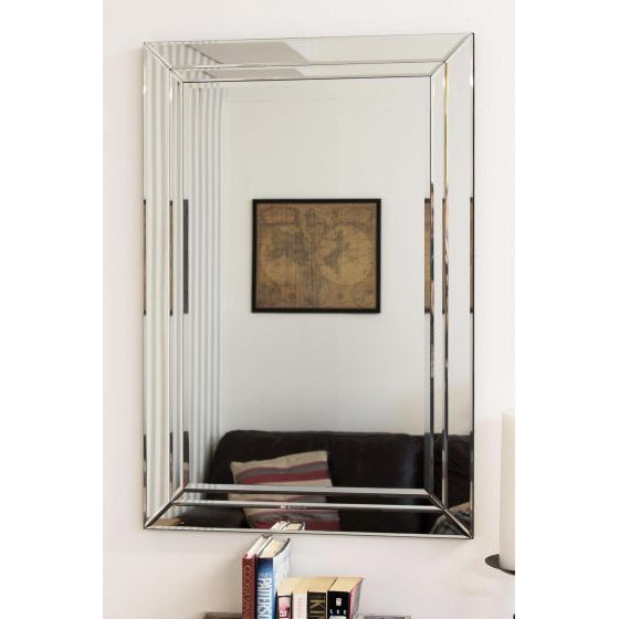 Carrington All Glass Wall Mirror 90 x 60 CM